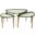 Jan Bunching Cocktail Tables In Champagne and Gray
