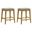 Jane Counter Height Bar Stool Set of 2 In Amber Glow and Taupe