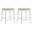 Jane Counter Height Bar Stool Set of 2 In White and Cream