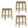 Jane Counter Height Bar Stool Set of 3 In Amber Glow and Taupe
