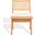 Jaqueline Rattan Back Chair In Beige and Natural