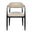 Jaramillo Side Chair Set of 2 In Black and Beige