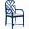 Jardin Armchair Set of 2 In Deep Sea Blue