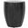 Jaslyn Indoor-Outdoor Modern Concrete Round 17.7 Inch Height Accent Table in Black