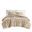 Jasmine 3 Piece Faux Fur King Comforter Set In Taupe