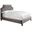 Jasmine Flannel Gray Cal King Upholstered Panel Bed