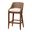 Jasper Handwoven Seagrass Bar Stool with Wingback Design In Brown