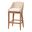 Jasper Handwoven Seagrass Bar Stool with Wingback Design In White Wash