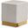 Jax Velvet Ottoman/Stool In Cream