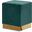 Jax Velvet Ottoman/Stool In Green