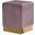 Jax Velvet Ottoman/Stool In Pink