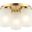 Jeffra Flush Mount in Gold