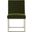 Jenette Dining Chair In Forest Green And Silver