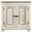 Jenna 2-Door Solid Wood Nightstand in Distressed White