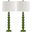 Jenna Green and Off-White 31.5 Inch Stacked Ball Lamp Set of 2