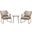 Jensen Natural and Gray 3 Piece Lounge Set
