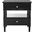 Jenson Black 2-Drawer Nightstand