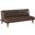 Jenson Multipurpose Upholstered Tufted Convertible Sofa Bed Dark Coffee Brown
