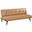 Jenson Multipurpose Upholstered Tufted Convertible Sofa Bed Saddle Brown