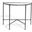 Jessa Forged Metal Console Table In Black And White