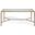 Jessa Metal Coffee Table In White and Brushed Brass