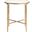 Jessa Metal Round End Table In White And Brass