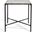 Jessa Metal Square End Table In Black And White