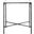 Jessa Metal Square End Table In Silver
