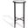 Jessa Metal Tall Round End Table In Black