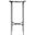 Jessa Metal Tall Round End Table In Silver