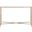 Jessa Rectangle Console Table In White and Brass