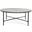 Jessa Round Metal Coffee Table In Black and White
