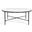 Jessa Round Metal Coffee Table In Black