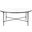 Jessa Round Metal Coffee Table In Silver