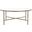 Jessa Round Metal Coffee Table In White And Brass