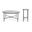 Jessa Round Occasional Table Set In Black and White