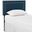 Jessamine Azure Twin Upholstered Fabric Headboard