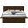 Jessica Eastern King Platform Bed with Rail Seating Cappuccino