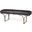 Jessie Black Leather Seat With Gold Metal Base Accent Bench
