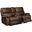 Jessie James Power Reclining Loveseat In Chocolate Brown