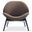 Jett Fabric Chair In Brown