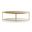 Jinx Brass Oval Cocktail Table In Brass