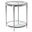 Jinx Nickel Round Side Table In Nickel