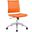Jive Orange Armless Mid Back Office Chair