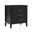 Joachim 3 Drawer Nightstand In Black