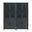 Jodie Bookcase Set of 2 In Charcoal Grey
