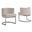 Joe Accent Chair In Cream Velvet and Silver Chrome Base