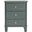 Joe Steel Teal End Table with 3 Storage Drawers