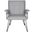 Johannes Grey and Black 17.3 Inch Modern Leather Arm Chair