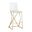 Johnson 30.25 Inch Bar Height Stool In Antique Gold and Clear